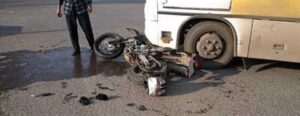California Motorcycle-Truck Collision