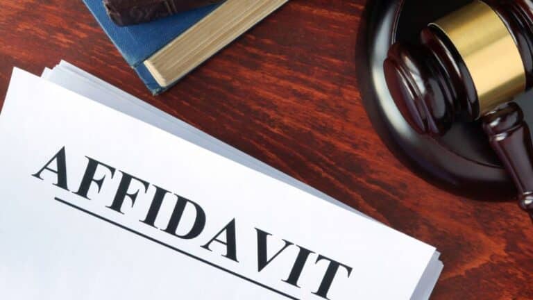 What Does Affidavit Mean in an Orange County Crash Claim?