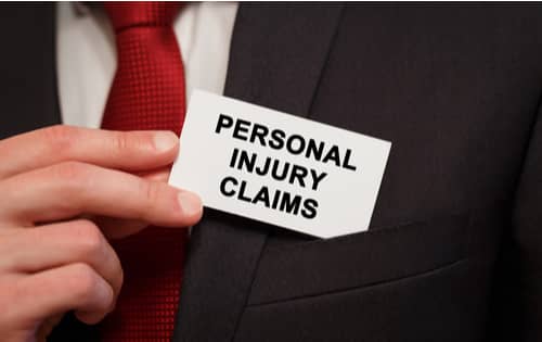 Apple Valley personal injury lawyer with card text personal injury claims process