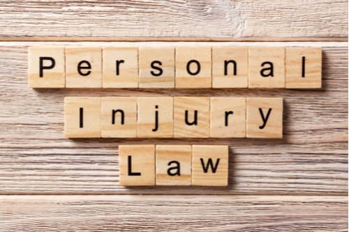 Blocks spell personal injury law, Victorville personal injury lawyer concept