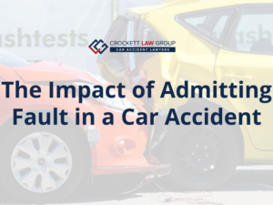 admitting fault in car accident