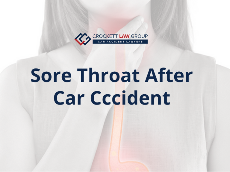 sore throat after car accident