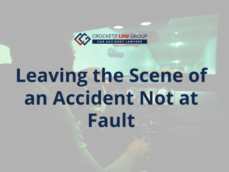 Leaving the Scene of an Accident Not at Fault