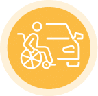 Wheelchair Pedestrian icon