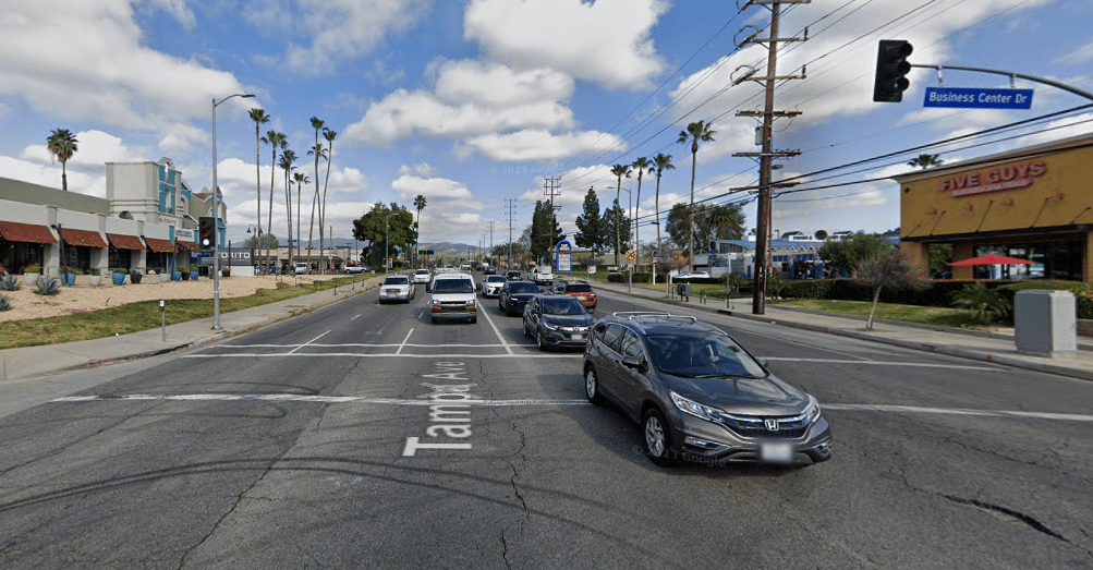 The intersection of Tampa Avenue and Business Center Drive.