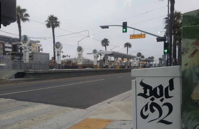 The northbound Long Beach (710) Freeway