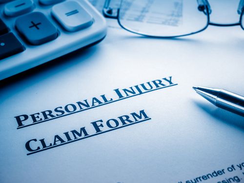 Personal injury claim form