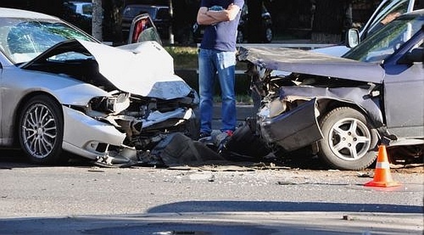 Photo of two damaged cars after an accident