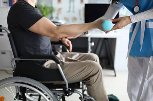 Photo of a patient with a doctor