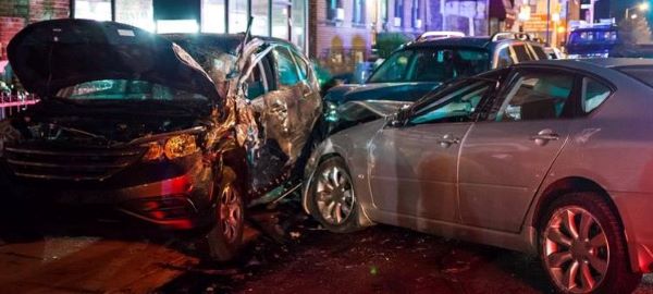 photo of three cars that were involved in a car accident