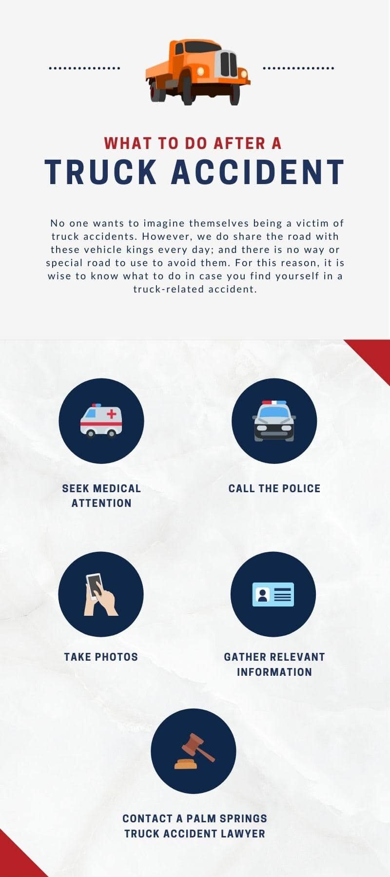 Palm Spring Truck Accident Infographic